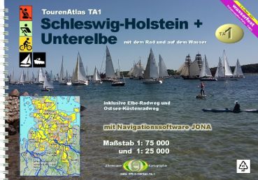 Jübermann TourenAtlas TA1 Schleswig-Holstein + Unterelbe